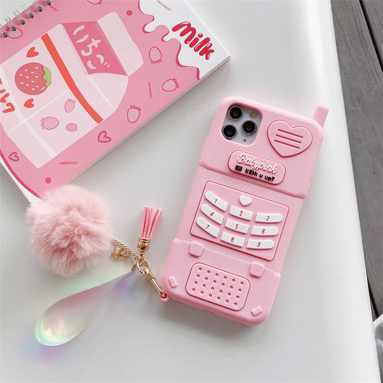 Phone All-inclusive Soft Shell Phone Case Pink Iphone Case