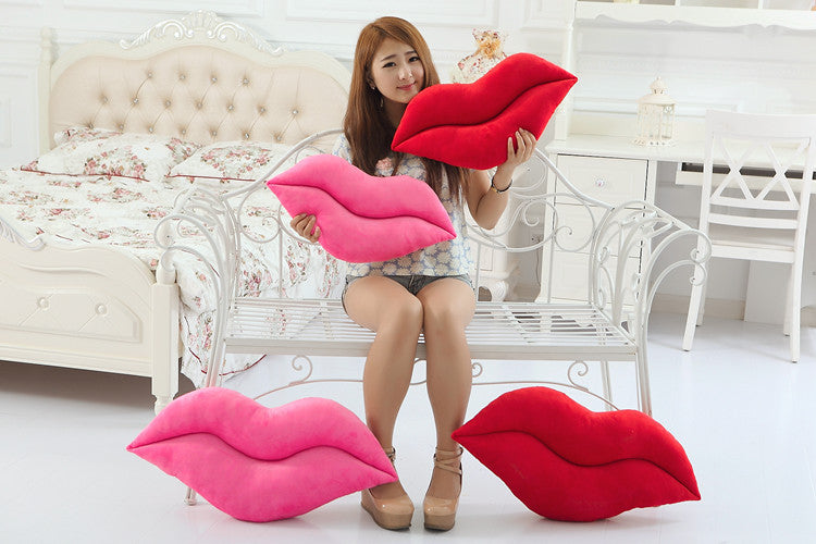 Creative sexy plush big lips pillow